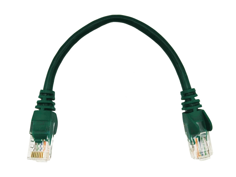 Linkbasic 22cm UTP Cat5e Flylead Green