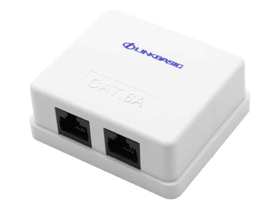 Linkbasic Cat6a Double Surface Mount Box